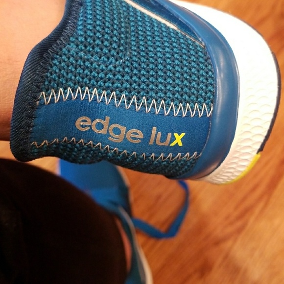 Adidas Edge Lux Bounce Blue Running Shoes 9 - Picture 3 of 5